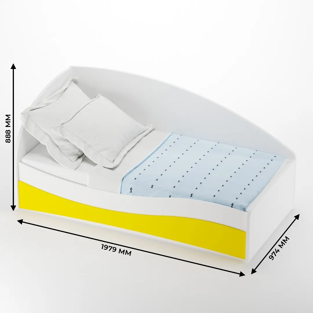 Кровать односпальная P901 с подъемным механизмом, 90x190