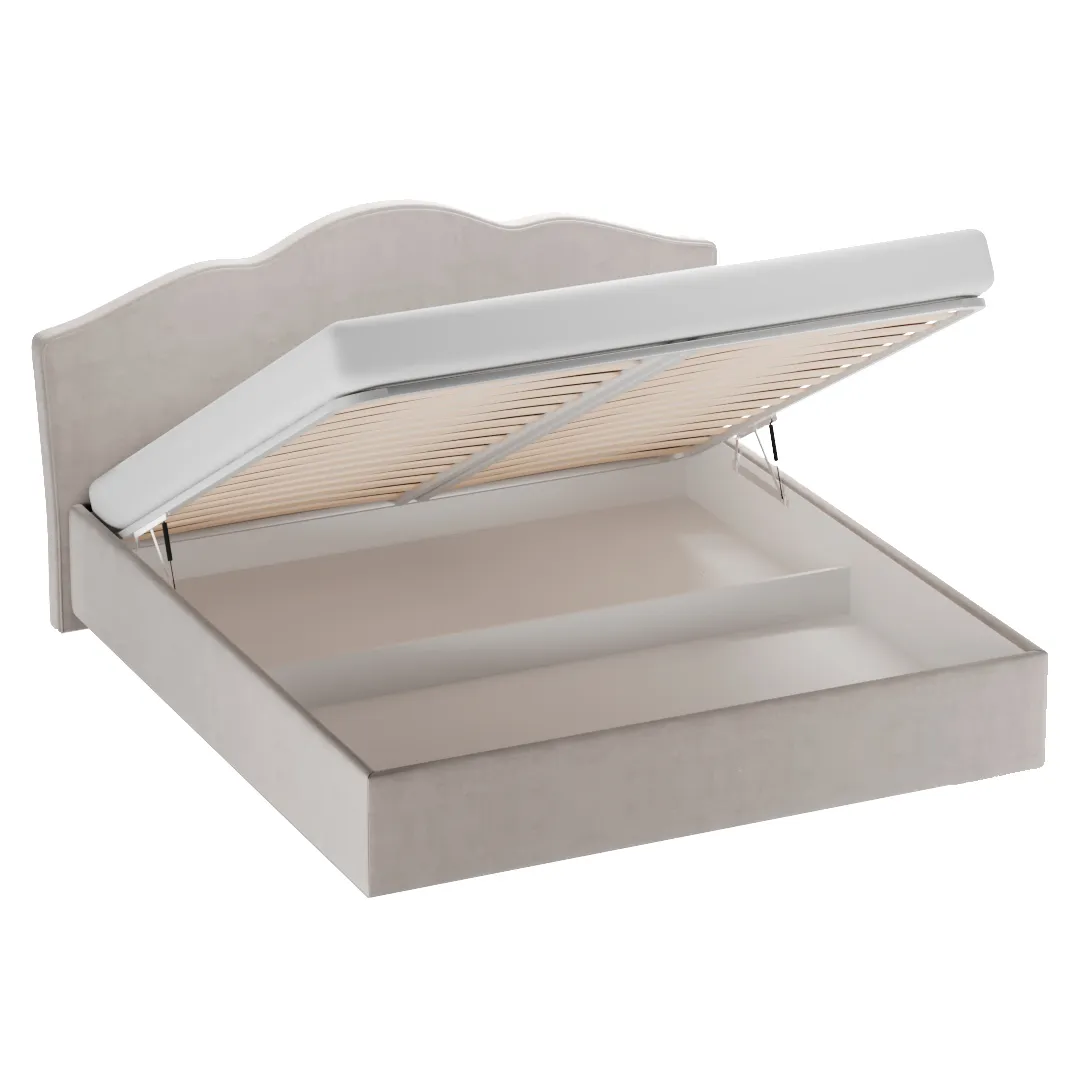 Кровать двуспальная мягкая СЕЛЕНА с подъемным механизмом, 180x200