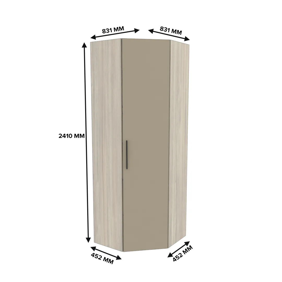 Шкаф угловой равносторонний L218.1