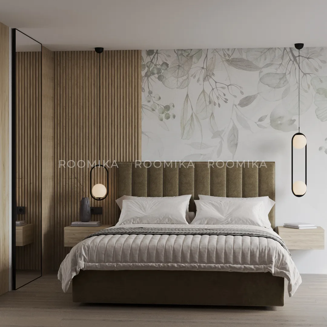 Кровать двуспальная мягкая ЛИБЕРТИ с подъемным механизмом, 140x200