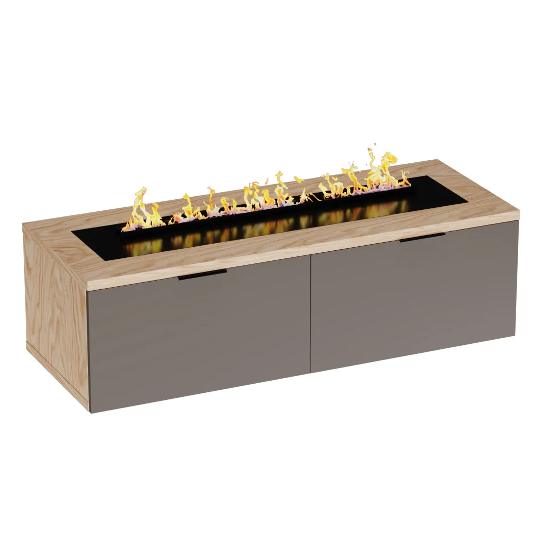 Тумба ТВ напольная с электрокамином L548.450 Тумба ТВ напольная с электрокамином L548.450