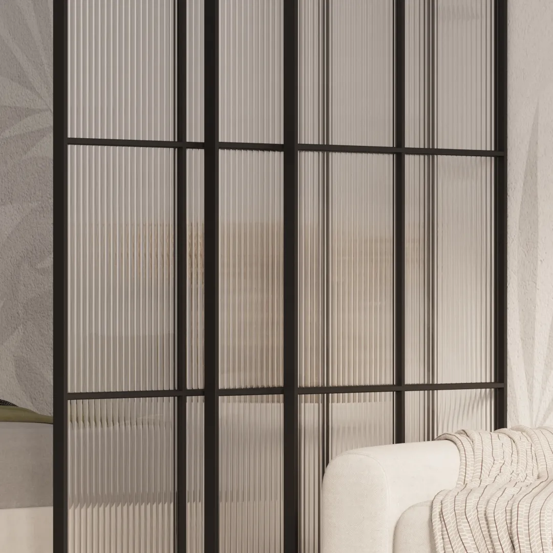 Раздвижная перегородка-купе, стекло Мору GRACE 13