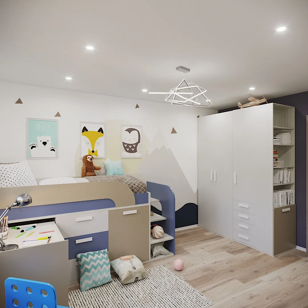 Шкаф комбинированный 4 ящика глубина 602мм E224.60