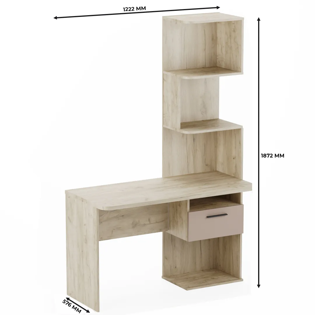 Рабочий стол со встроенным стеллажом HOF420