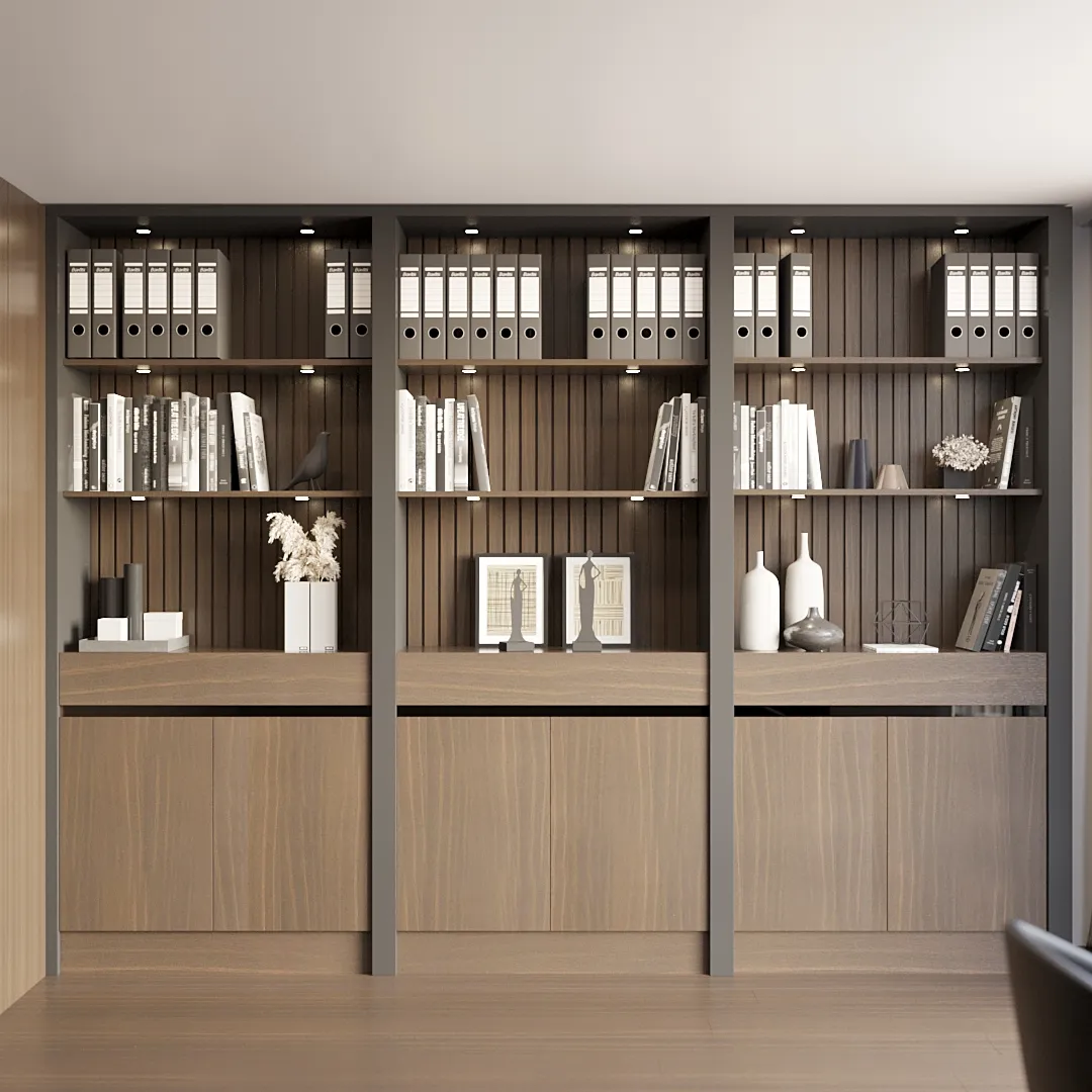 Кабинет в древесных оттенках №6