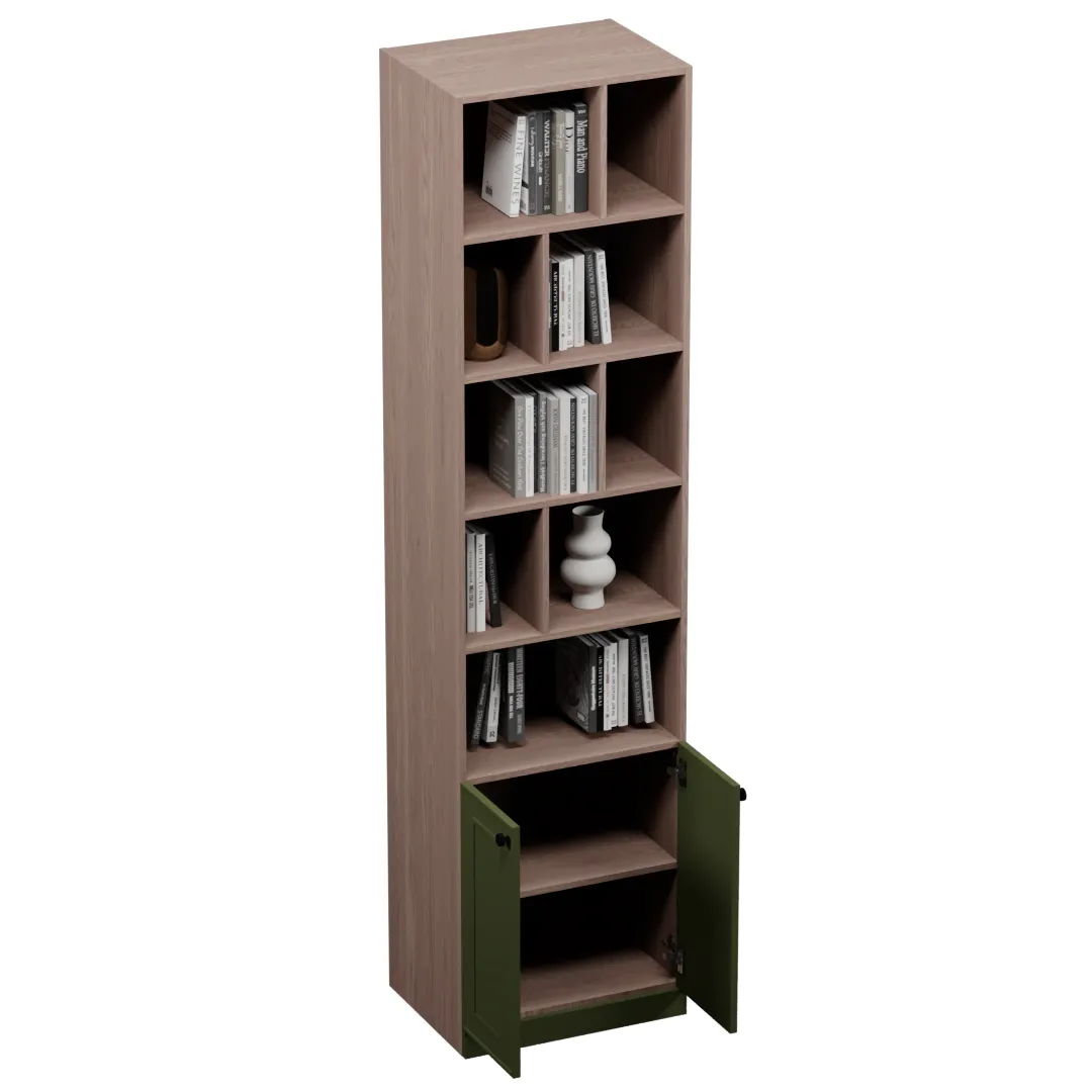 Шкаф книжный для встройки столешницы в эмали A2228.44