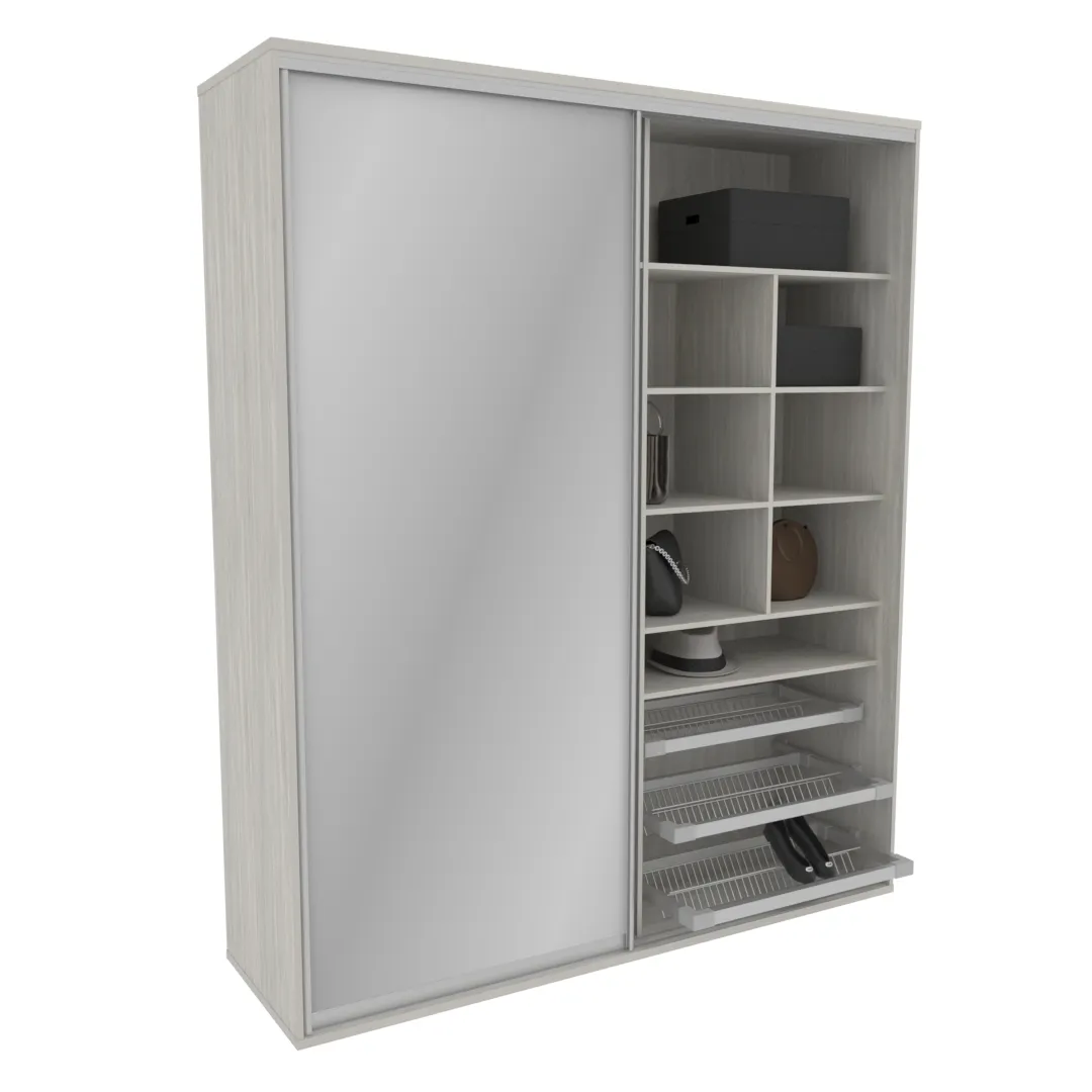 Шкаф-купе U203 тип 4 МДФ/зеркало