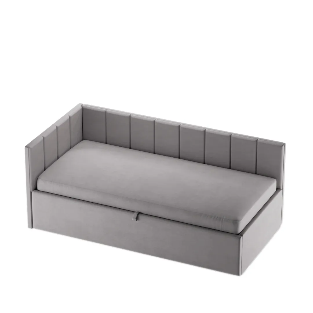 Кровать с подъемным механизмом и ящиком для белья ЛАЙН М1