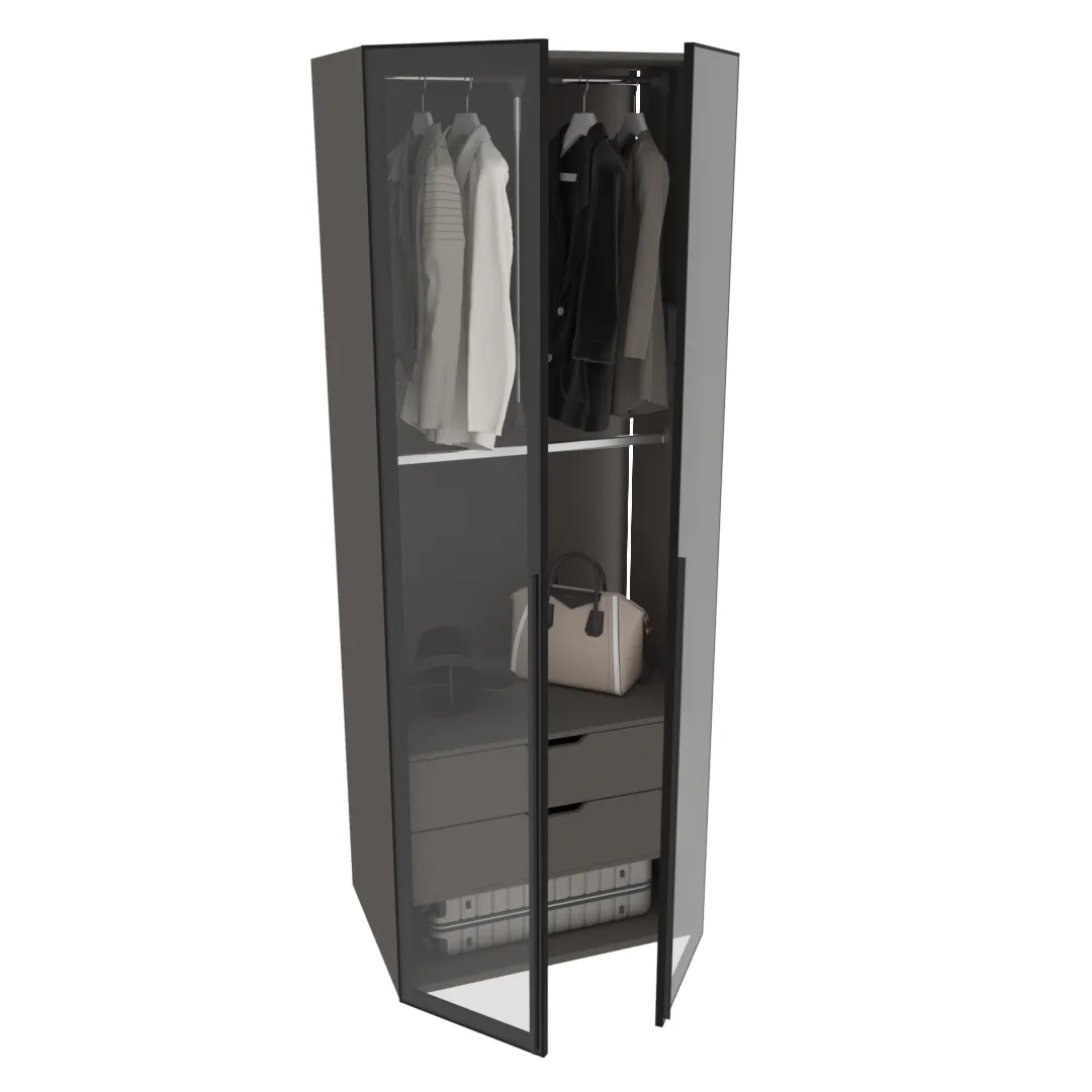 Шкаф для спальни с двумя ящиками с подсветкой R210.60-6