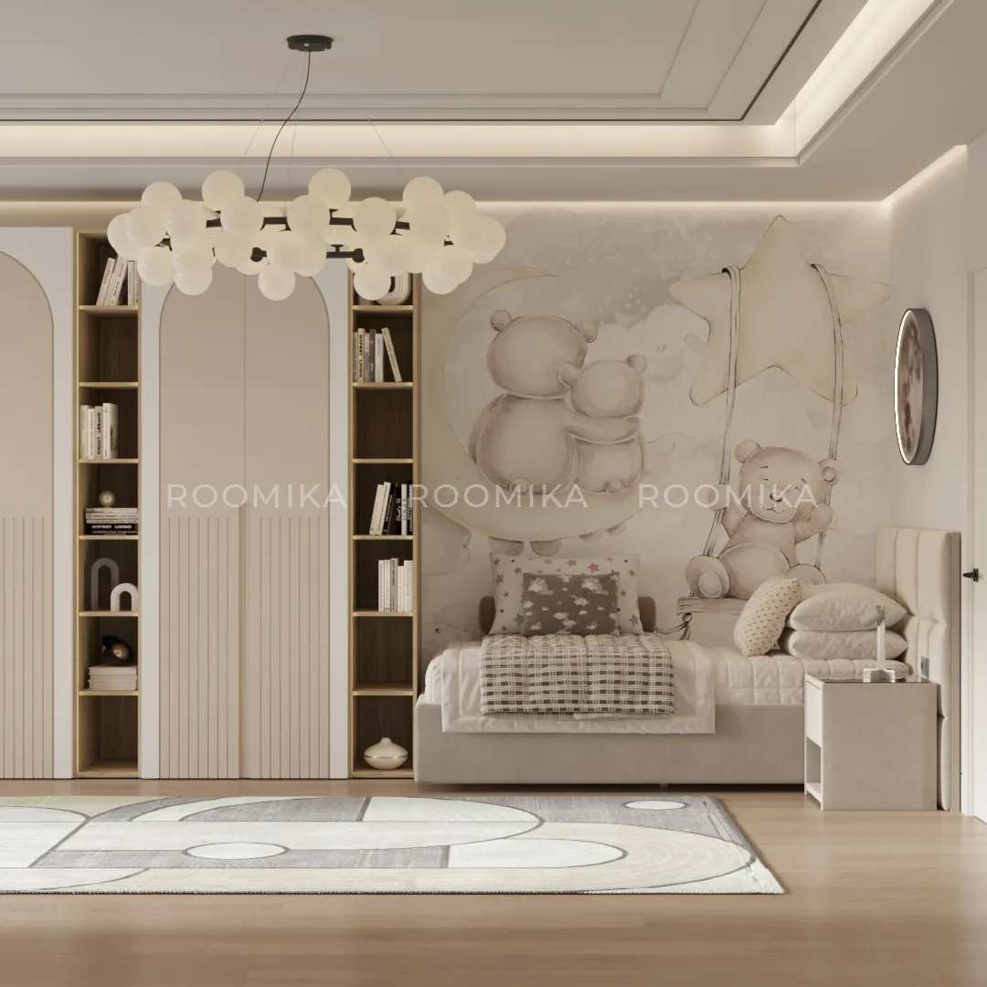 Шкаф 2 дверный, фрезерованные фасады в эмали LE210.60-1