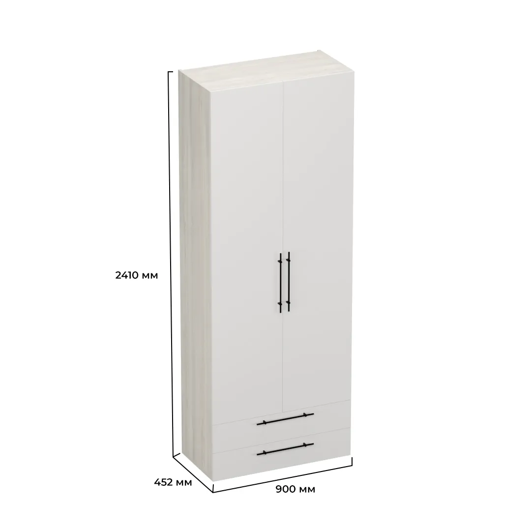 Шкаф двустворчатый с ящиками L211.44