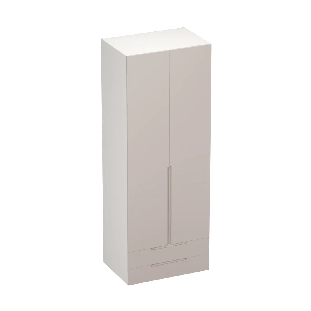 Шкаф 2 дверный с ящиками, фасады в эмали LE-211.60