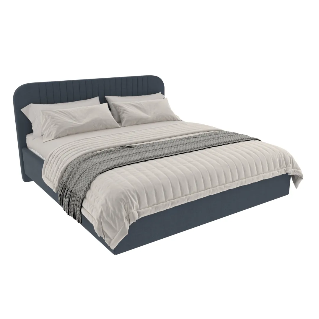 Кровать двуспальная мягкая ФЛАЙ с подъемным механизмом, 160x200