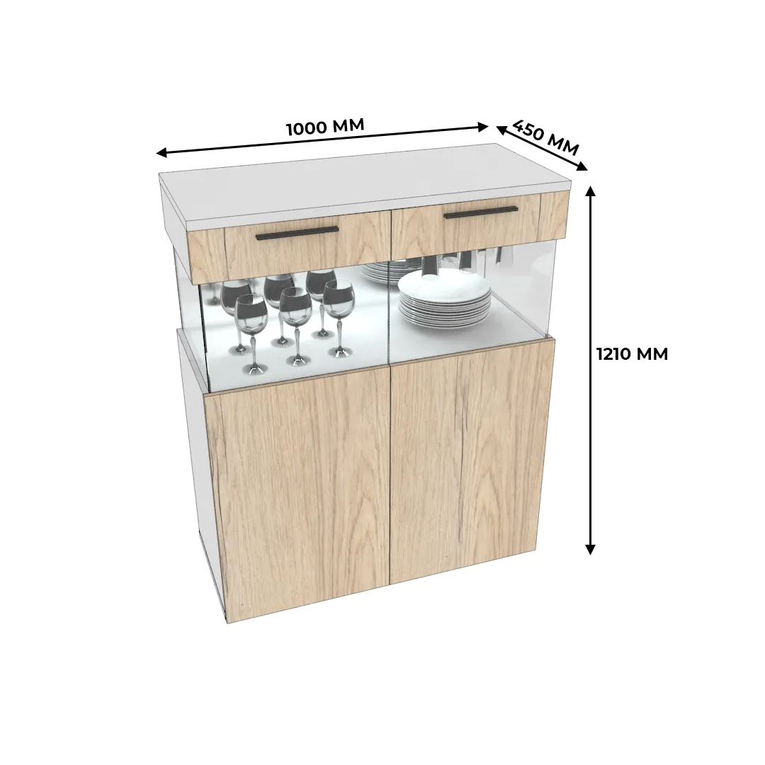 Винный шкаф с подсветкой L200