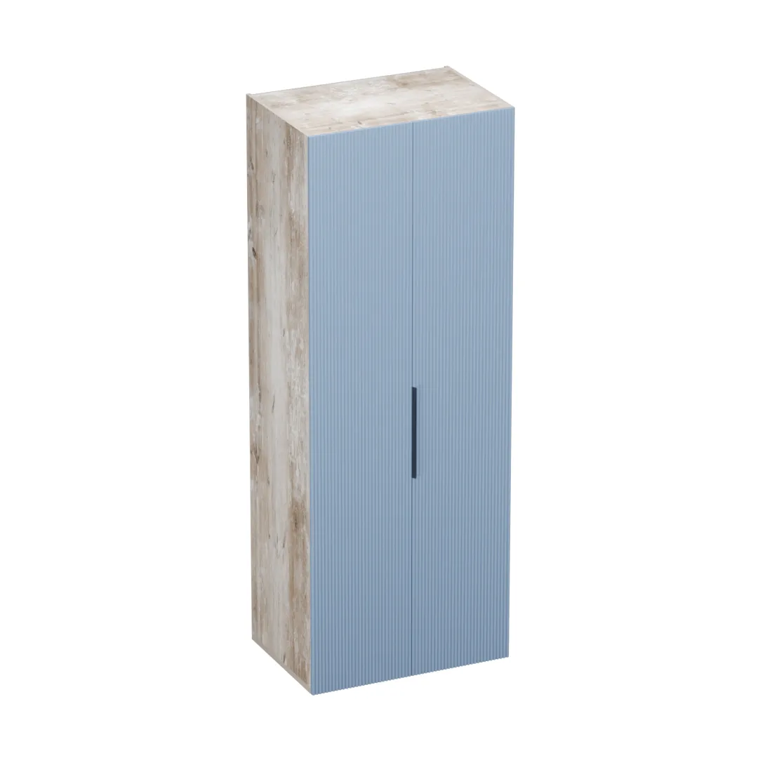 Шкаф 2 дверный, фрезерованные фасады в эмали LE-210.60-4