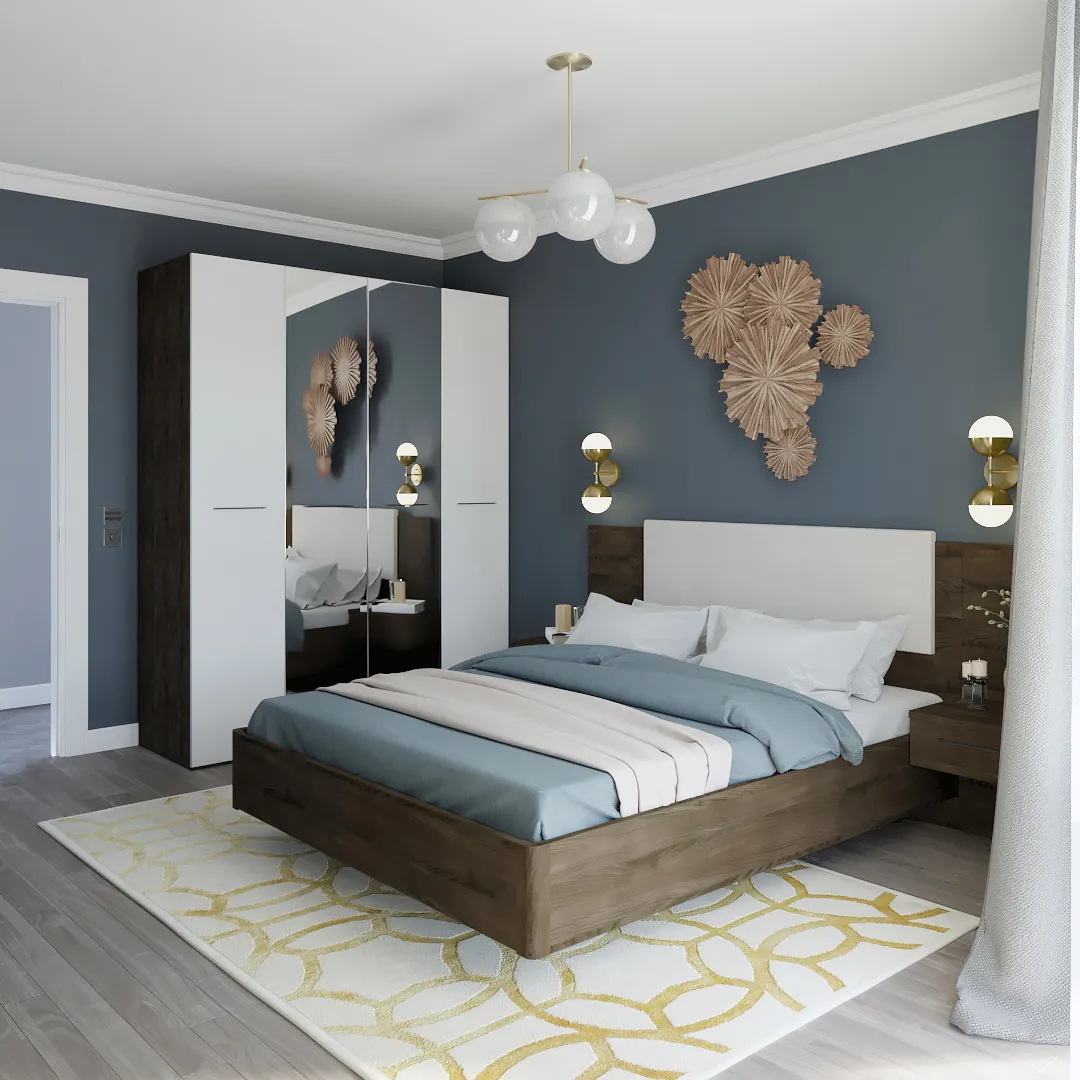 Кровать двуспальная CUBO с парящим эффектом C141 , 140x200