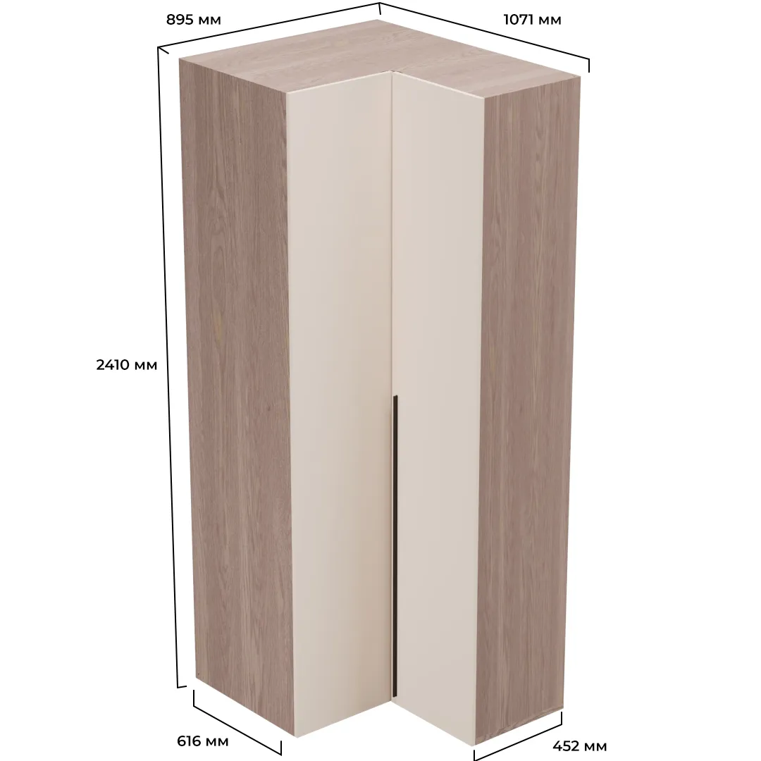 Шкаф угловой L207 L/R