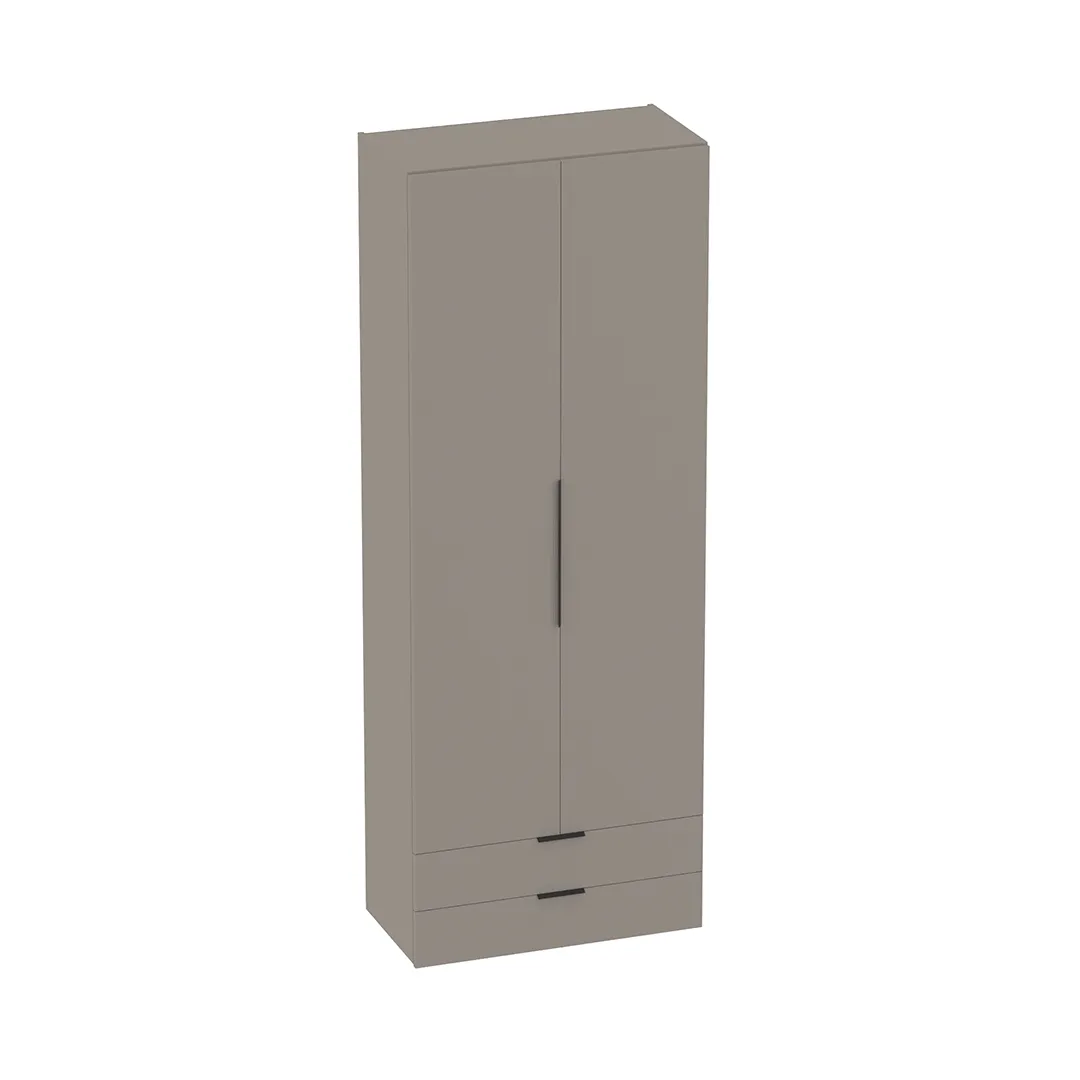 Шкаф 2 дверный с ящиками, фасады в эмали LE211.44