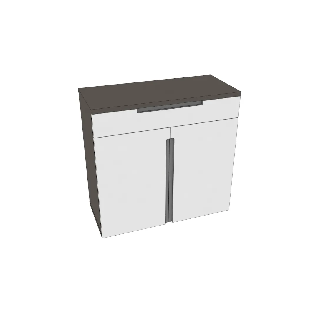 Тумба широкая 2 дверная с ящиком, фасады в эмали LE-876 Тумба широкая 2 дверная с ящиком, фасады в эмали LE-876