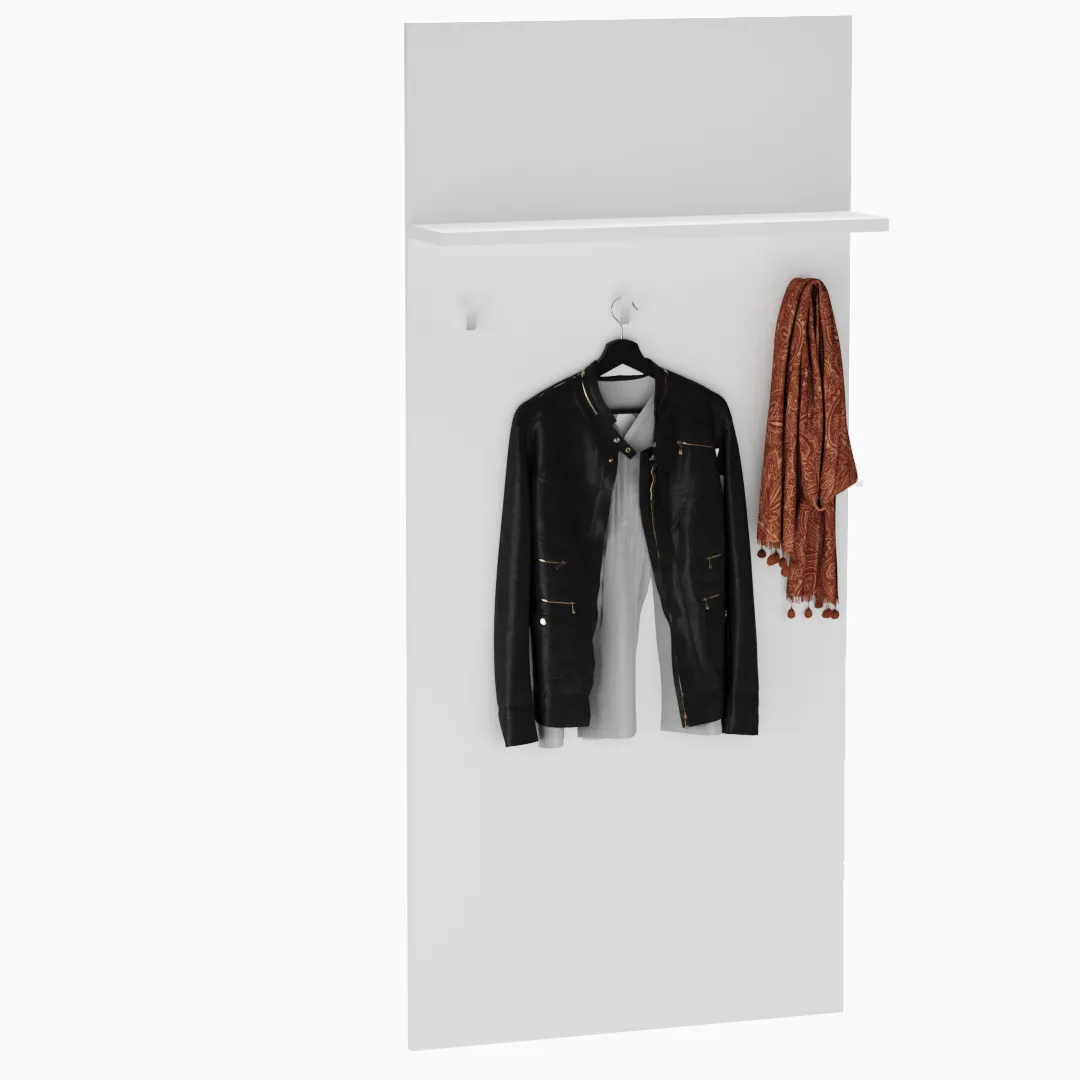 Панель широкая с полкой и крючками L177 Панель широкая с полкой и крючками L177