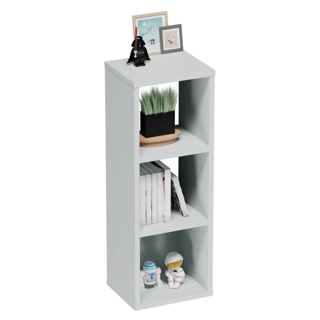 Cтеллаж сквозной книжный на 3 ниши с фасадом E803