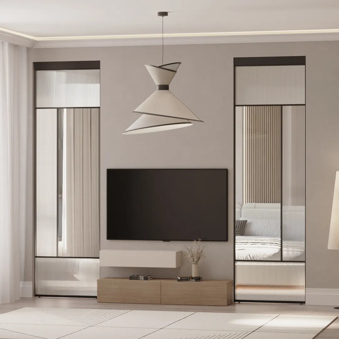 Стационаные декоративные стеклянные перегородки GRACE 23