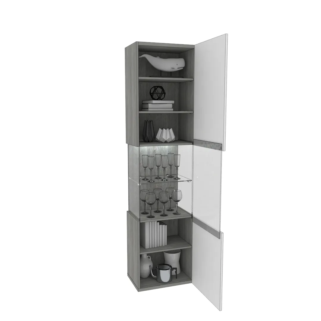 Шкаф напольный с подсветкой LG225 L/R