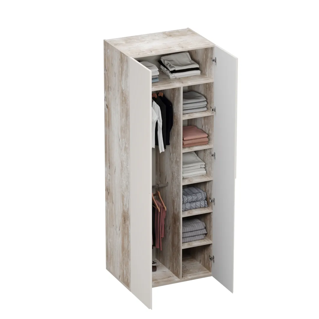 Шкаф 2 дверный, фасады в эмали LE-210.60-4