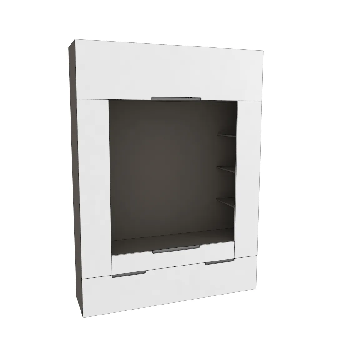 Секция для ТV, фасады в эмали LE406.44