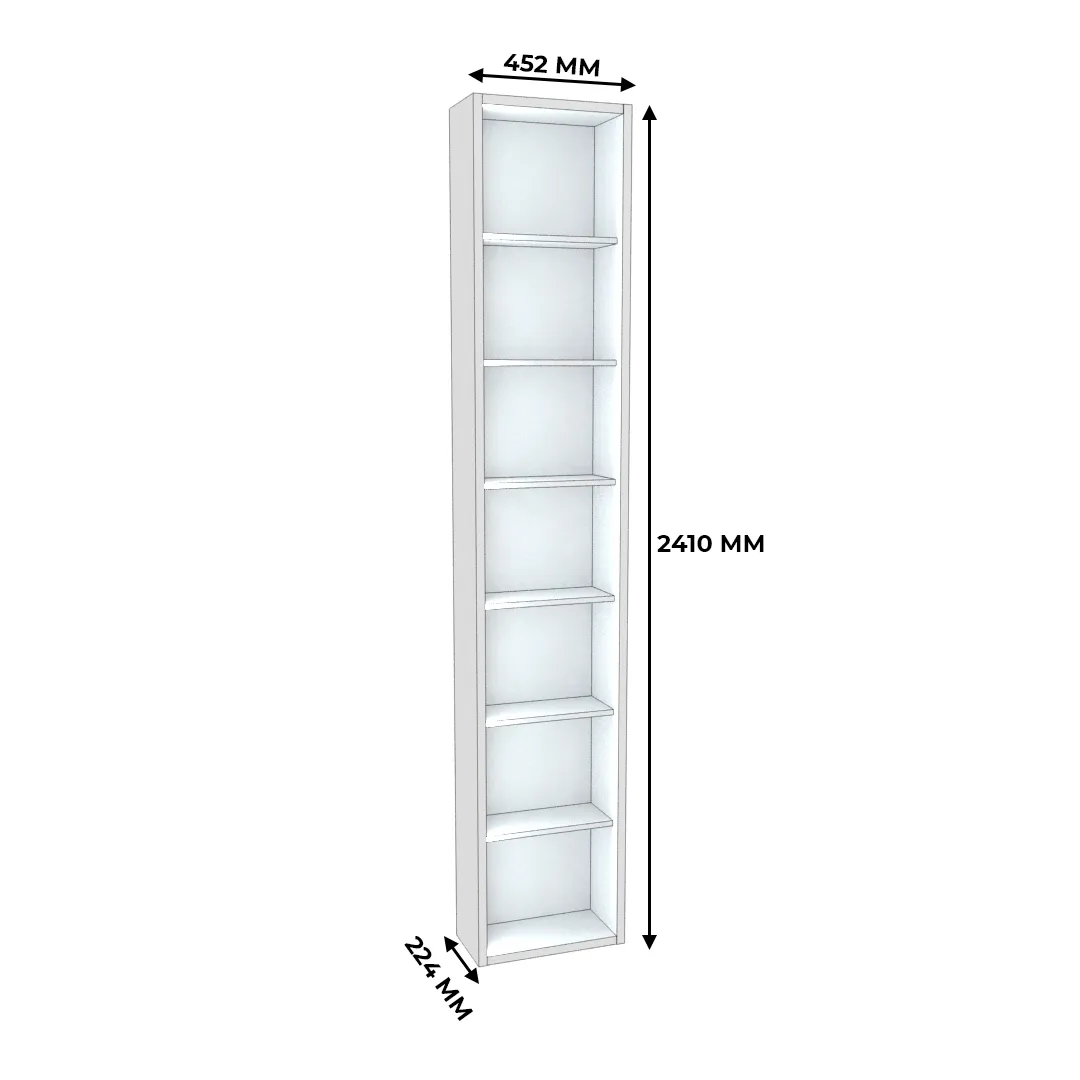Стеллаж завершающий с подсветкой L231.44