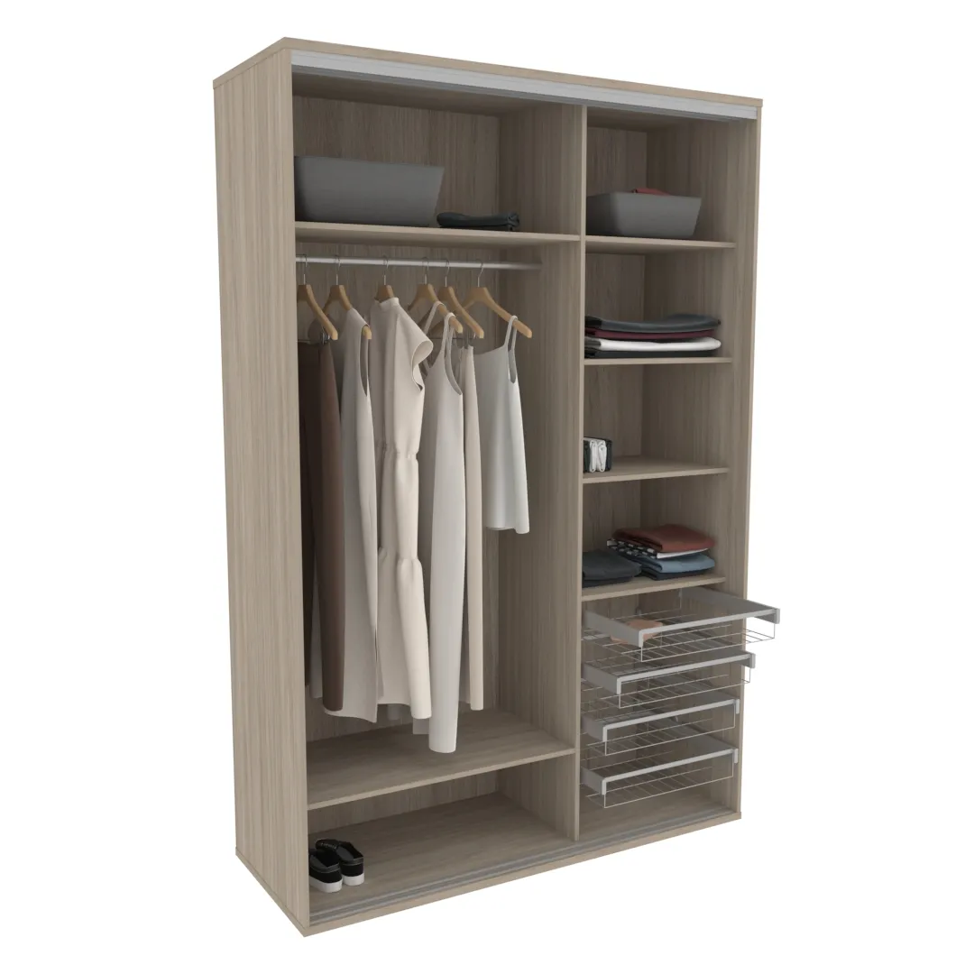 Шкаф-купе U161 тип 2 МДФ/зеркало