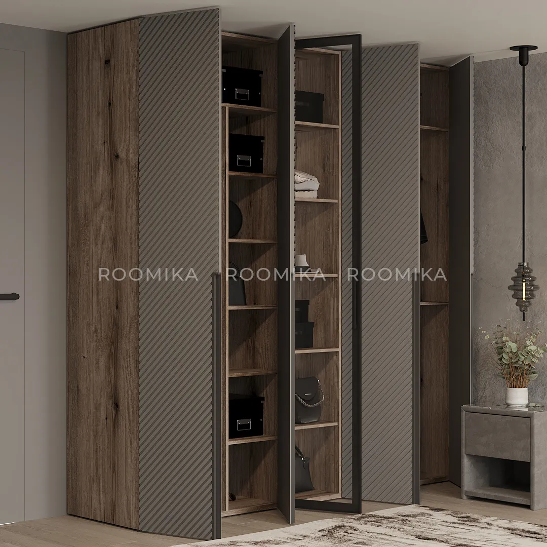 Шкафная группа Lazio фрезерованные фасады в эмали 37