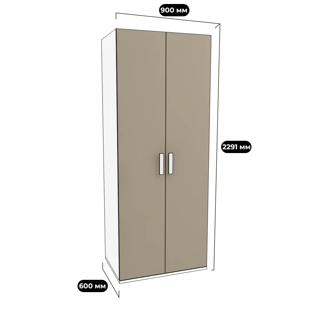 Шкаф двухдверный E205