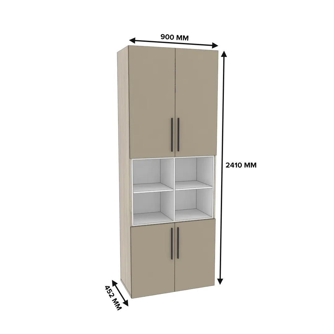 Шкаф книжный с нишей L216