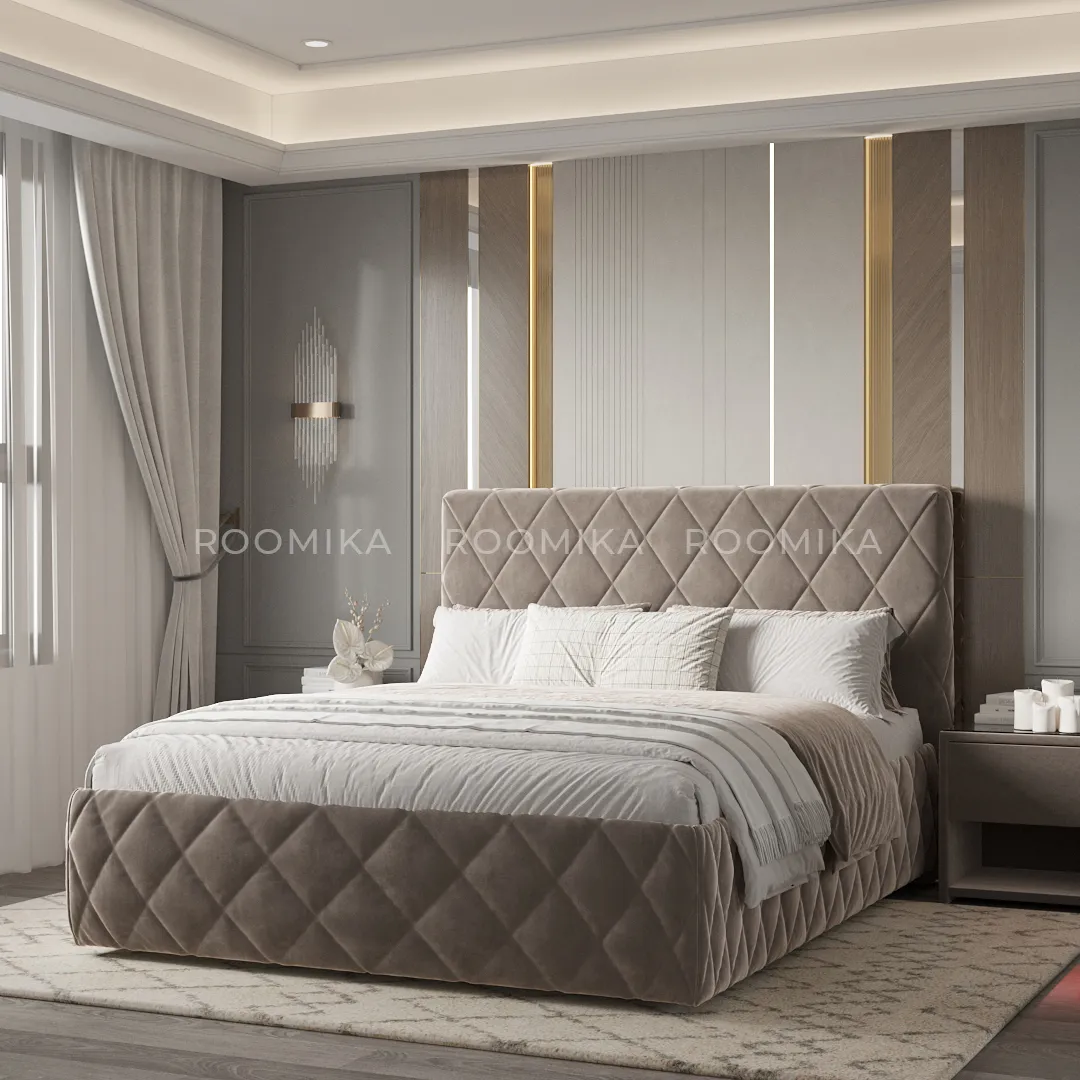 Кровать двуспальная мягкая СИЕНА  с подъемным механизмом, 160x200