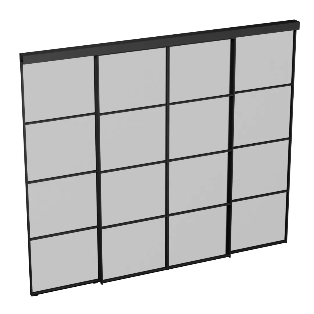 Перегородка для зониования пространства, стекло Сатинато GRACE 19