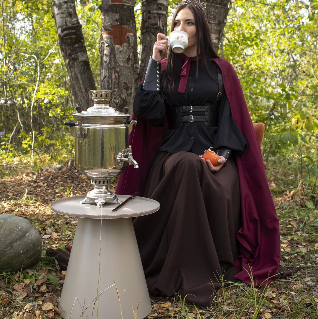 Столик журнальный SHT-CT61, цвет антрацит / серый