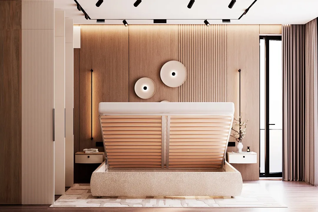 Lazio спальня, фрезерованные фасады в эмали 15