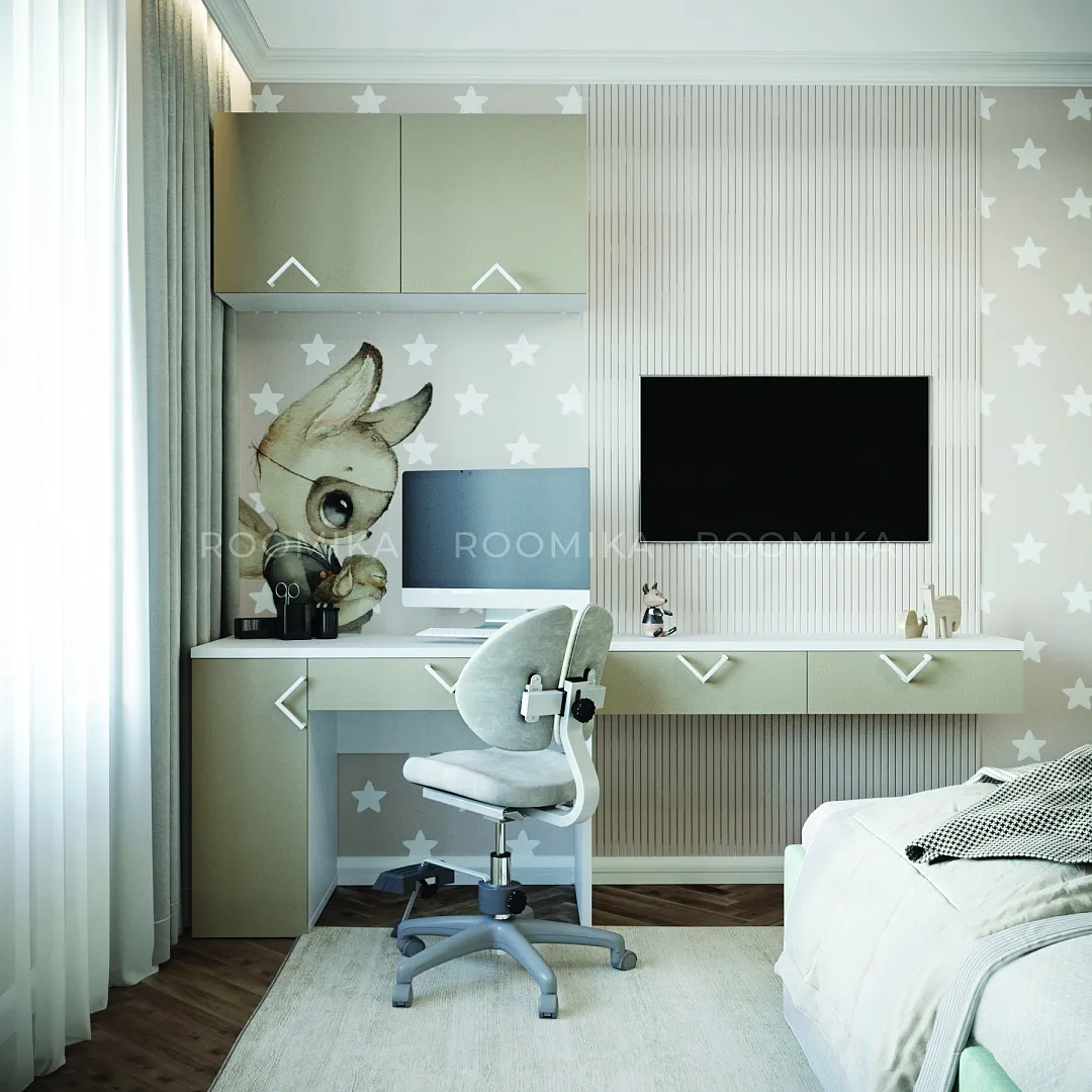 Cтол письменный с тумбой L717 L/R