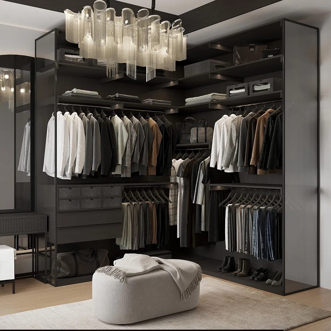 Гардеробная с умной системой хранения №3
