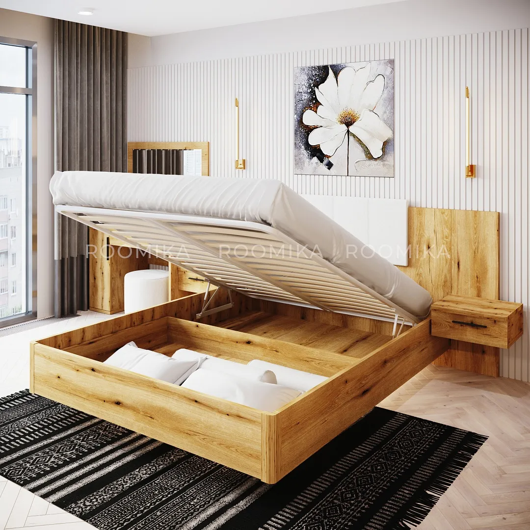 Кровать двуспальная CUBO с парящим эффектом C161 , 160x200