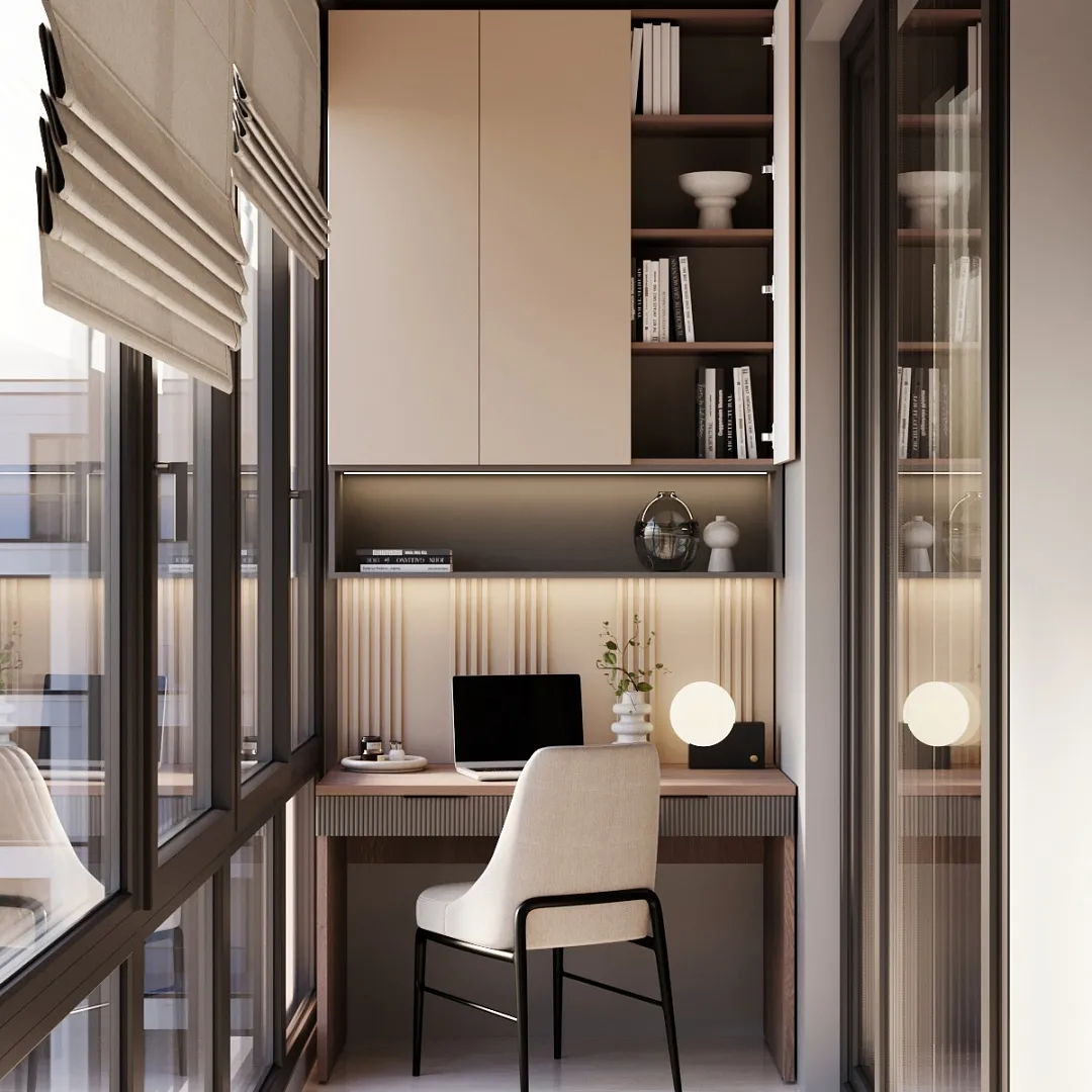 Балкон с рабочим столом №136