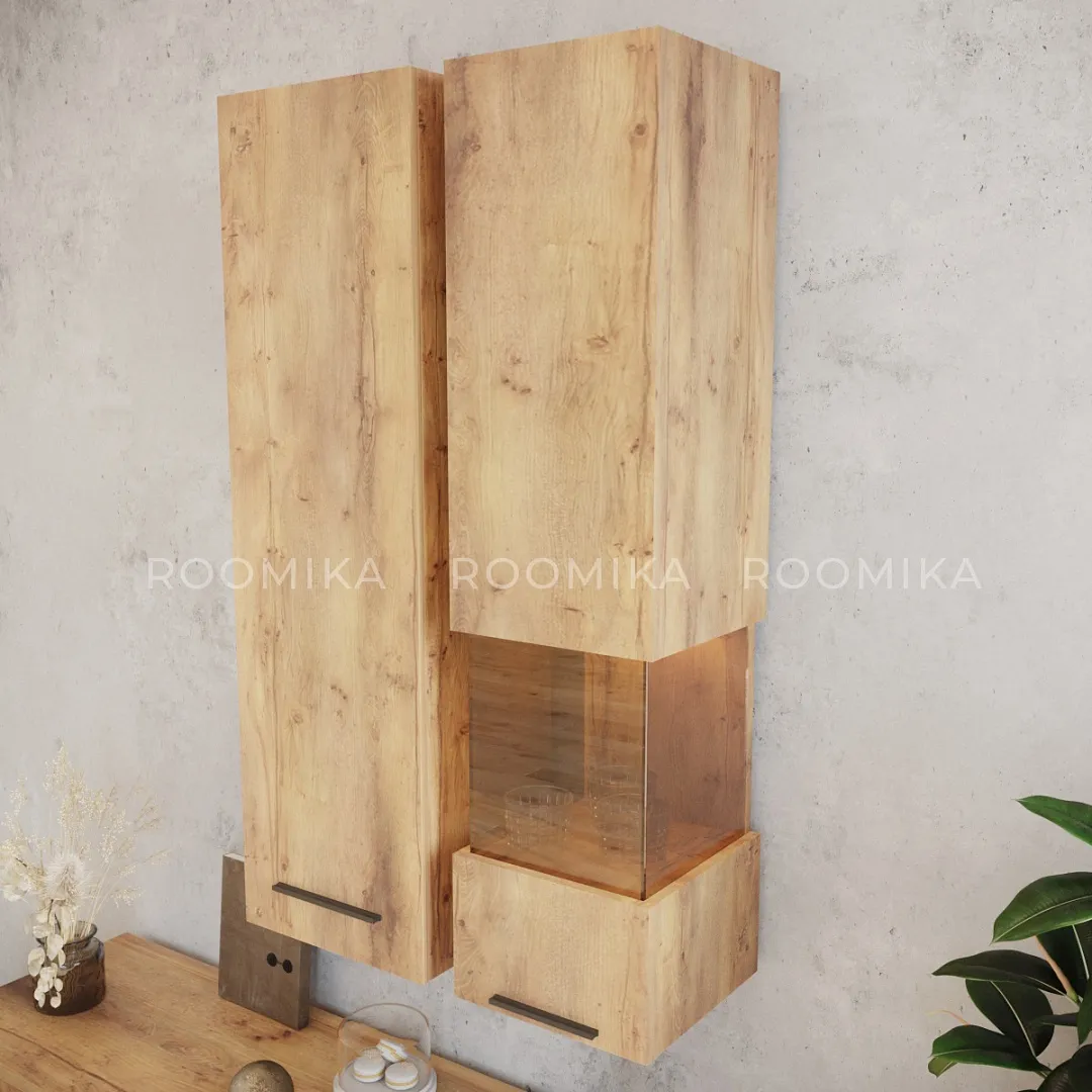 Шкаф навесной со стеклом, с подсветкой L381.2