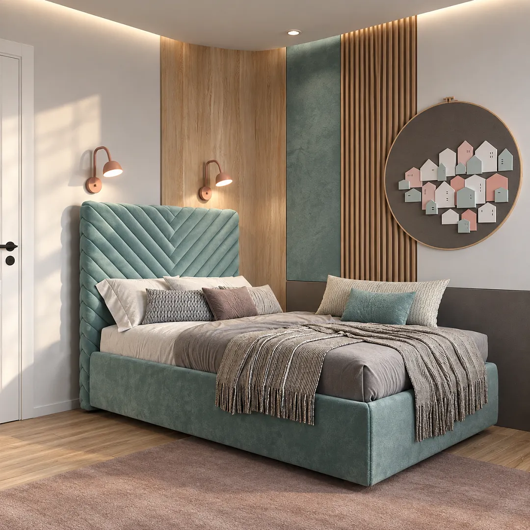 Кровать мягкая САРА SA120  с подъемным механизмом, 120x200