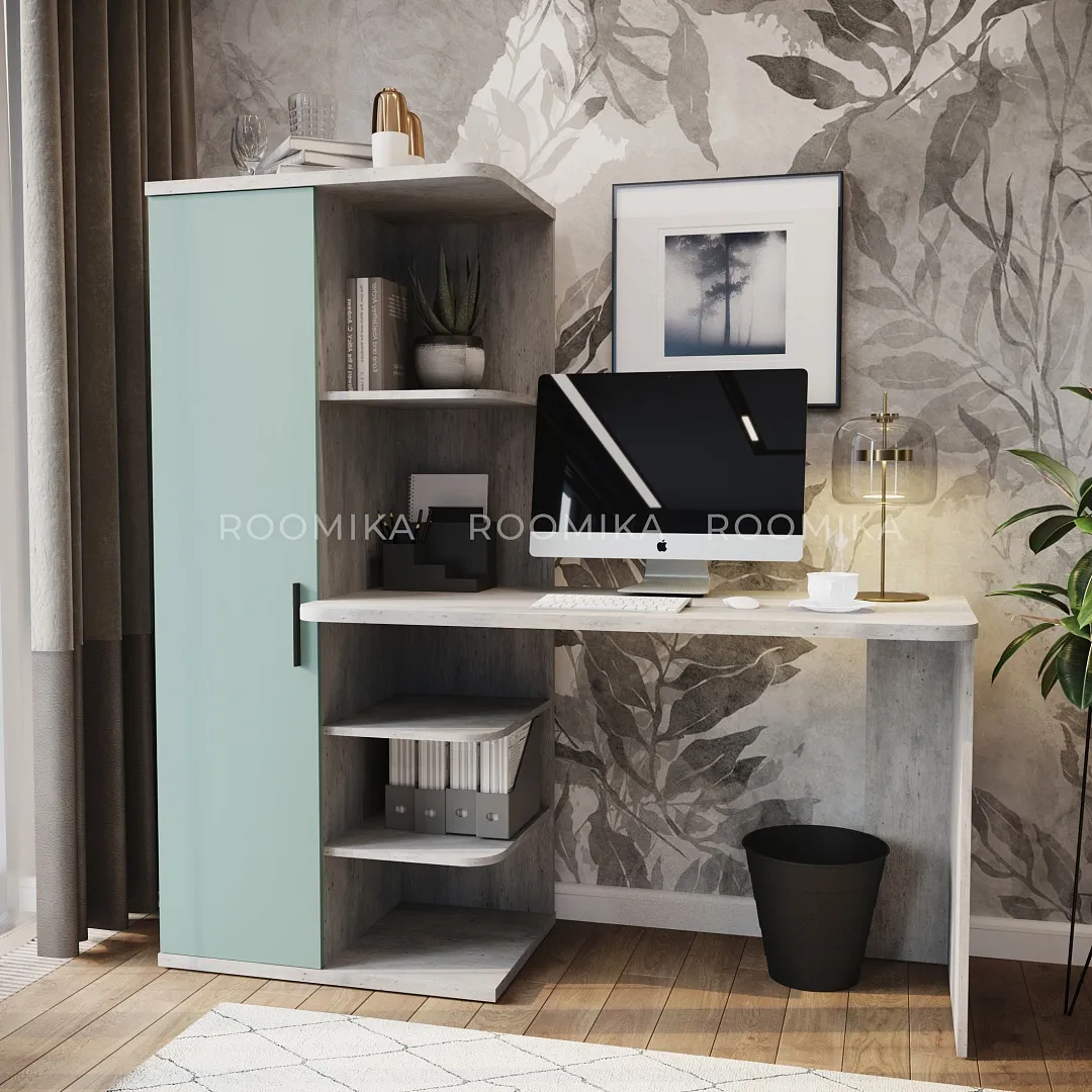 Рабочий стол со встроенным стеллажом HOF423