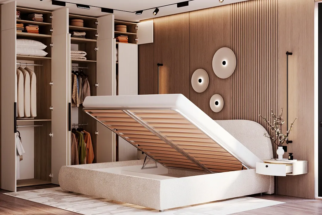 Lazio спальня, фрезерованные фасады в эмали 15