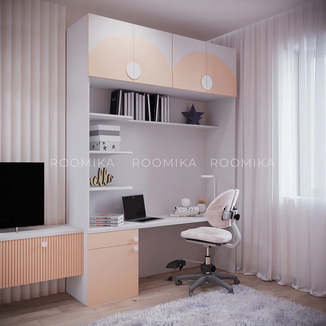 Лацио детская фасады в эмали с фрезеровкой 22