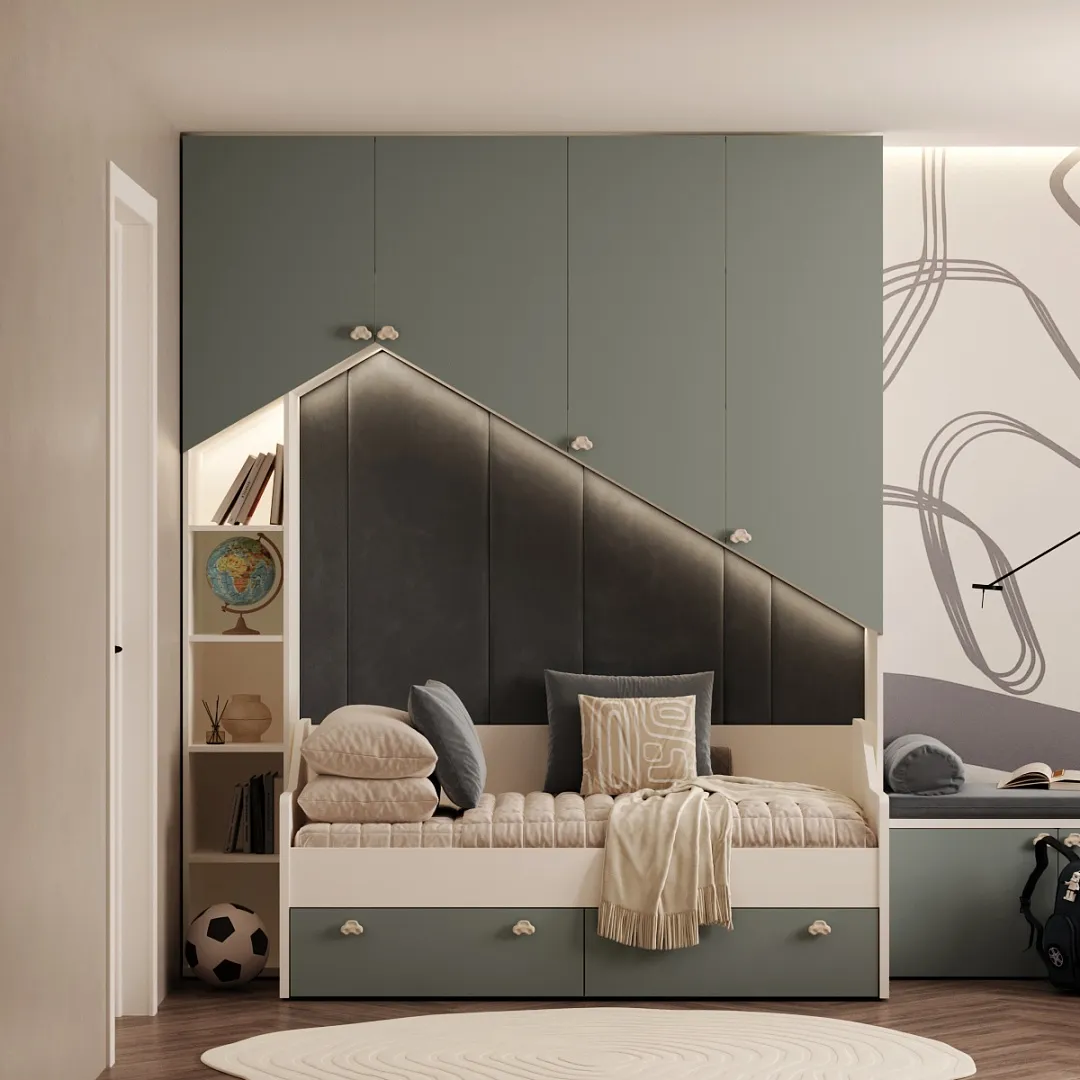 Мягкая стеновая панель в виде домика L153 L/R