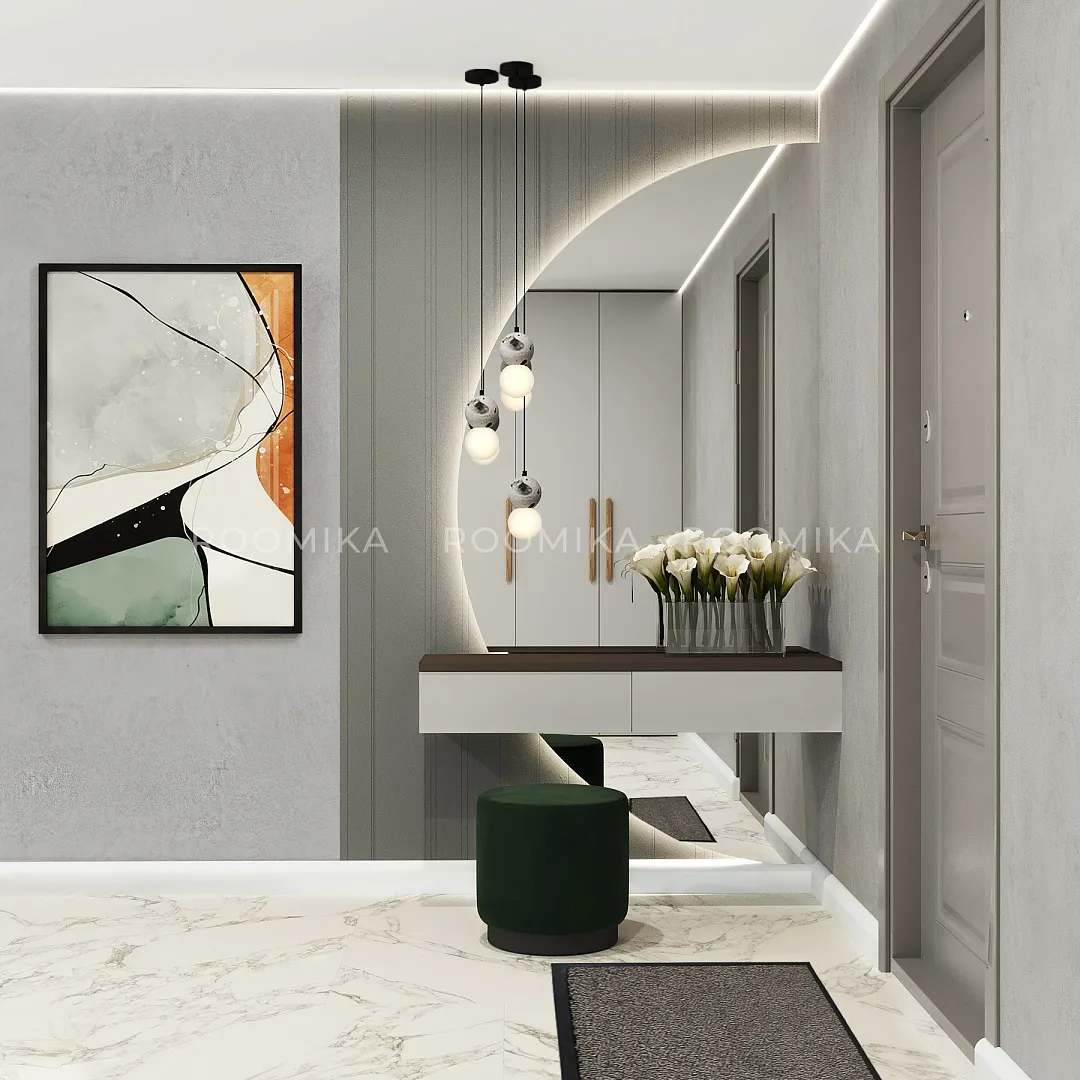 Зеркало L168 с подвесным столиком с подсветкой L/R Зеркало L168 с подвесным столиком с подсветкой L/R