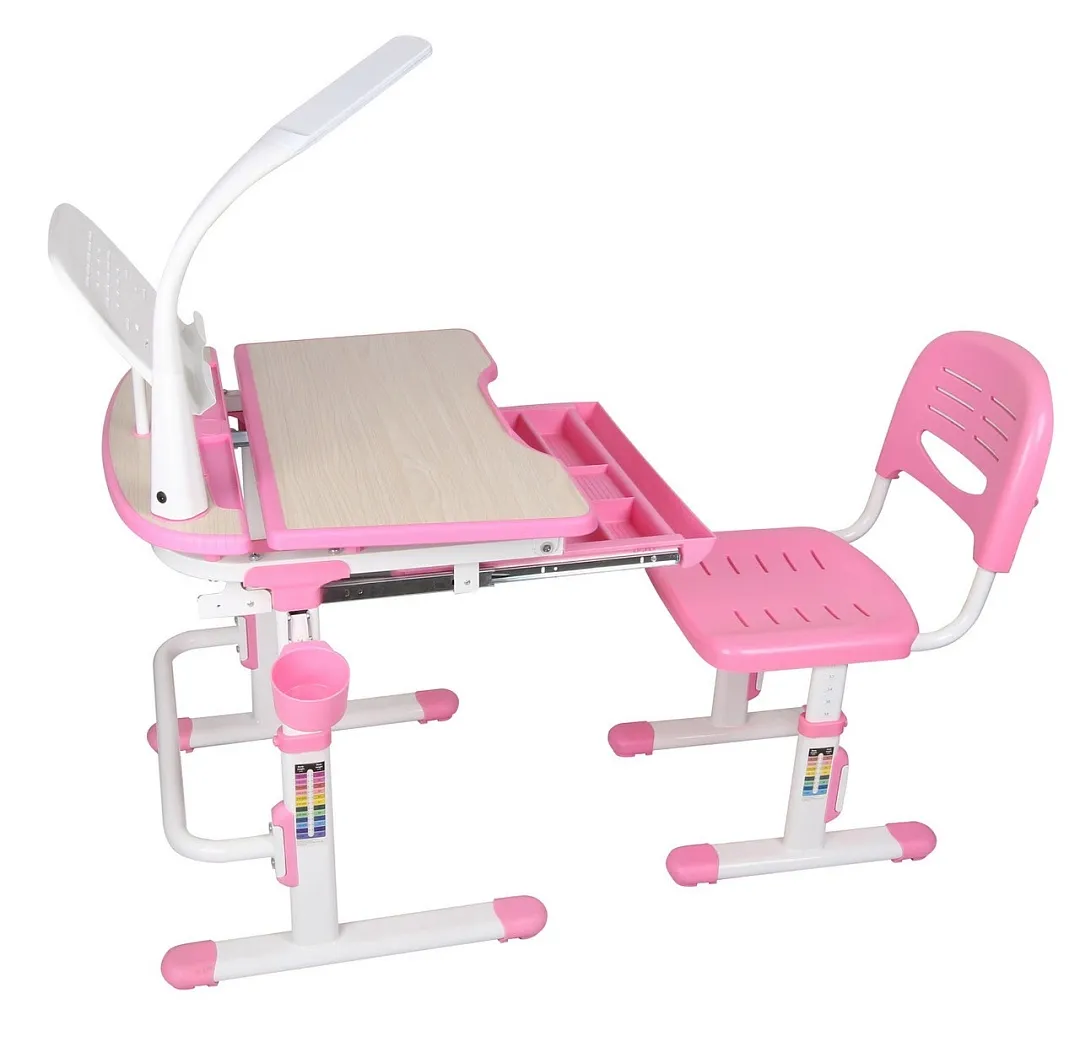 Комплект парта + стул трансформеры Sorriso Pink